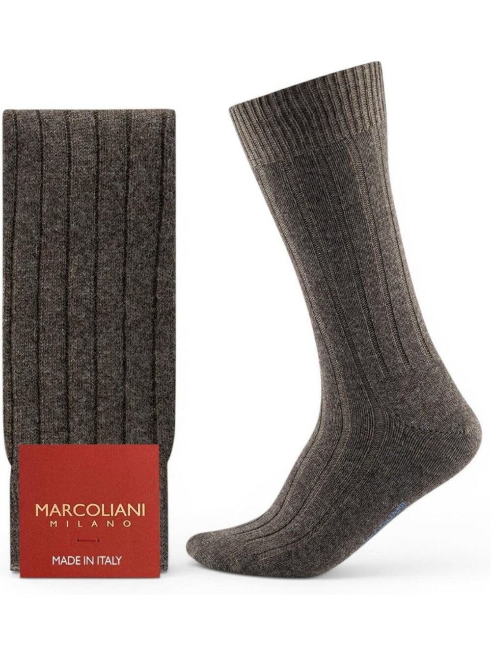 Luxurious Cashmere Dress Socks for Men | Made in Italy | Ribbed Elegance